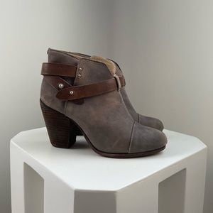 Rag & bone gray ankle boots